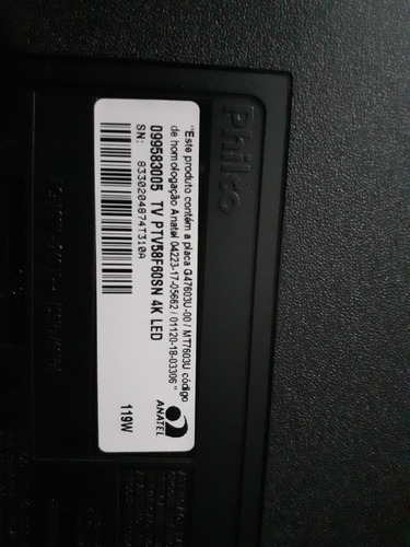 Smart Tv Philco 58 Polegadas, Tela Quebrado