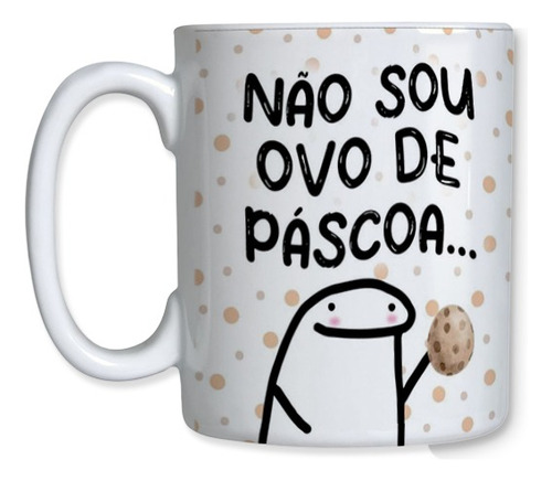 Caneca Ceramica Tematica Pascoa Flork Chocolate