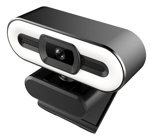 Webcam Hd 1080p Com Luz De Anel, Microfone, Usb Para Pc/lapt