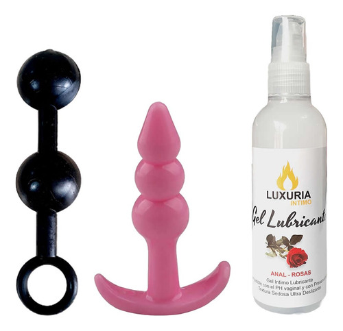 Combo Anal Iniciacion + Inexpulsable + Plug + Gel Dilatador