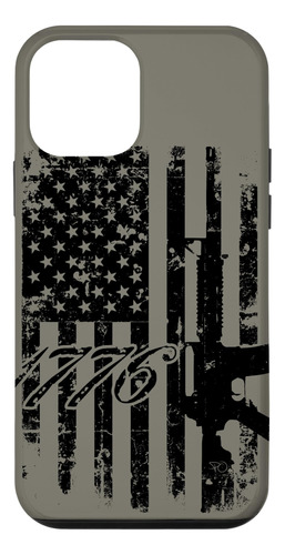 iPhone 12 Mini Distressed American Gun Rig B095jvk486_310324