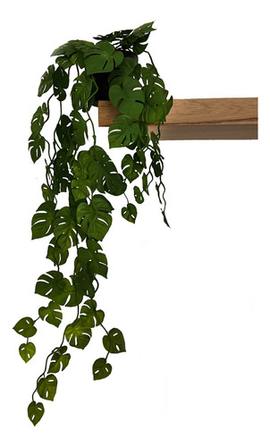 Monstera Colgante C/ Maceta-plantas Decorativas Artificiales