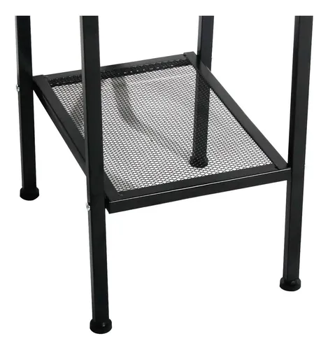Estantería Multiuso 4 Estantes Metal Resistente LG Color Negro