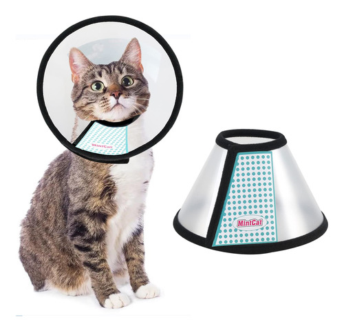 Collar Isabelino Cat Cone Mintcat Para Gatos Después De La C