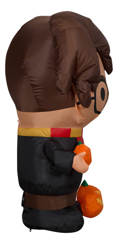 Harry Potter Inflable Con Calabaza Gemmy Airblown