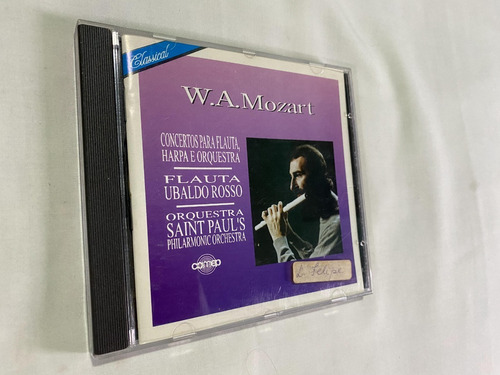 Cd - W.a. Mozart - Concertos Para Flauta,harpa E Orquestra