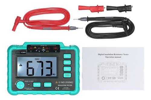 Megohmetro Digital Megohm Medidor De Resistencia De Aislami