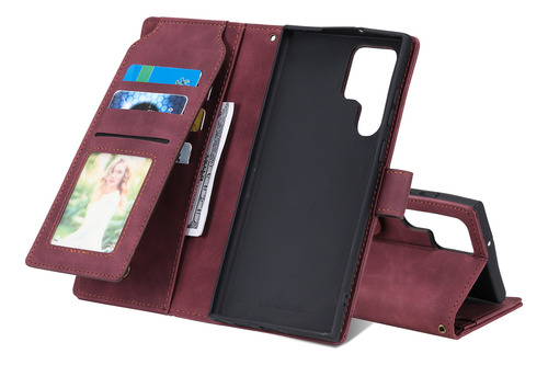 Funda Multifuncional Con Hebilla Magnética Para La Serie Samsung S25, Estilo Cartera, Soporte Para Teléfono, Elegante Y Práctica