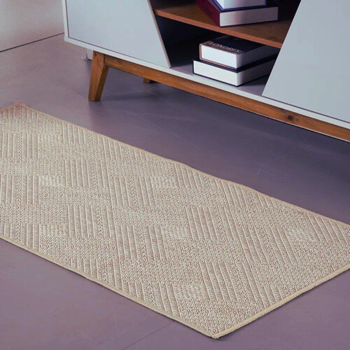 Tapete Passadeira Cosinha Corredor Sisal 66x230cm Antiderrapante Lavável PS 29H Lancer