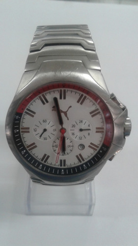 relogio puma stainless steel 805 water resistant 5 bar