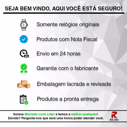 Relógio Technos Masculino Sport Aço Inoxidável 6p29aft/1p Nf