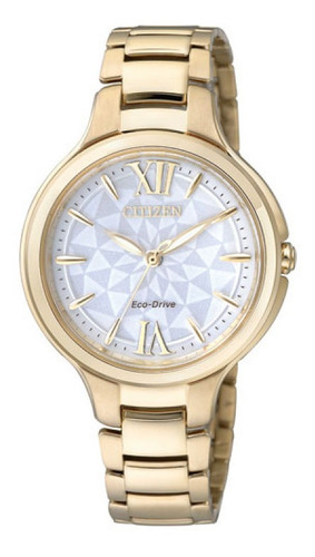 Ep5993-51a Reloj Citizen Eco Drive Dama Dorado/blanco