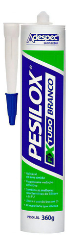 Cola Pu Branco Pesilox Fixa Tudo Adespec Líquido Tekbond Silicone 360g