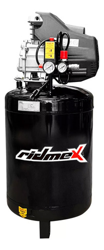 Compresor Vertical 80 Litros 3hp Monofásico Ridmex Vm8030 Color Negro Fase Eléctrica Monofásica