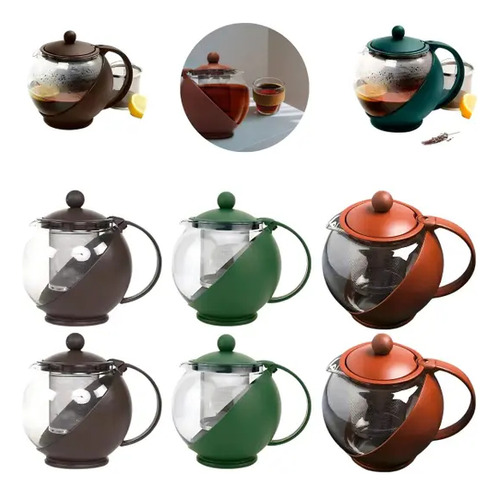Chaleira Bule De Vidro Chá Com Infusor Inox 700ml
