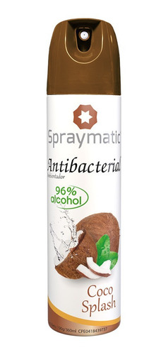 Ambientador Coco Antibacterial Spraymatic Glade Airwikc