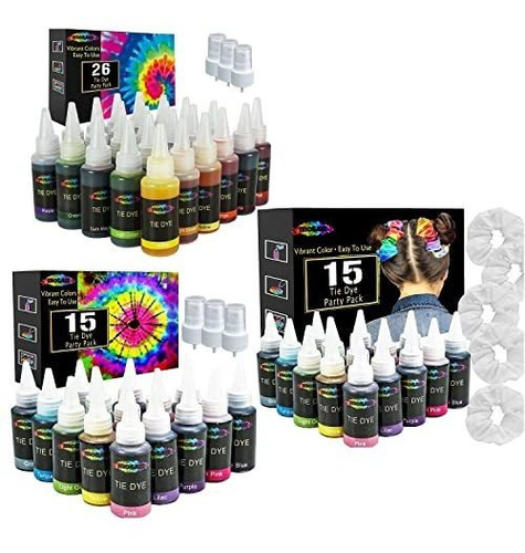 Kit Tie Dye Mosaiz 26 Colores + 2 Sets 15 Colores