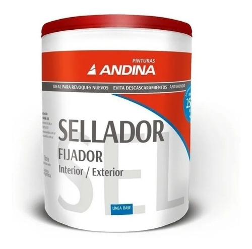 Sellador Fijador Pinturas Andina Interior-exterior X 20 Lt