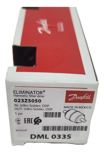 Imagem 4 de 7 de Filtro Danfoss Dml033s 3/8 Solda 023z5050 Refrigeração