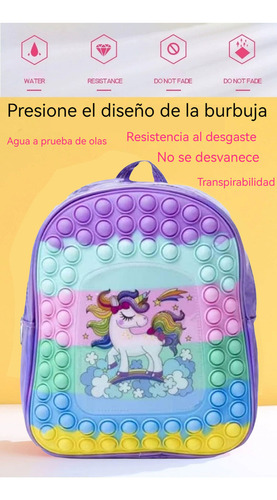 Mochila Escolar Grande Con Cremallera De Silicona Para Niños