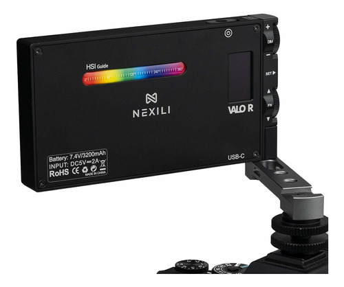 Nexili Valo Rgb Pocket Video Light Para Camara Cct 360