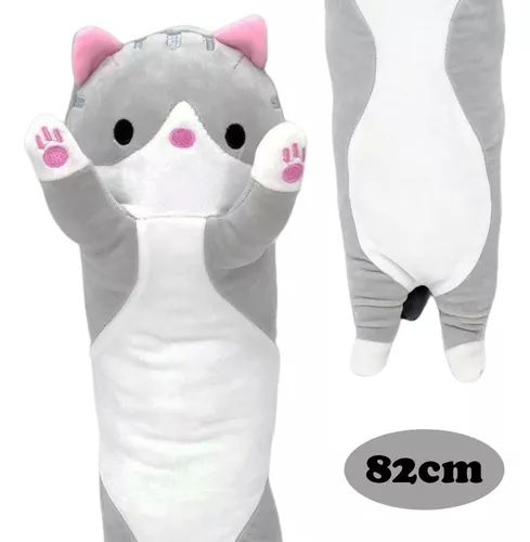 Almofada de gato fofo, desenho de pelúcia gato soneca, almofada de boneca  em forma de gato de pelúcia super macia, almofada de gato de pelúcia para  meninos e meninas (G - 35