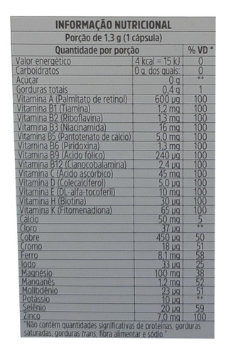 Nutri-imunidade Multivitamínico A-z Minerais Equaliv 30 Cáps