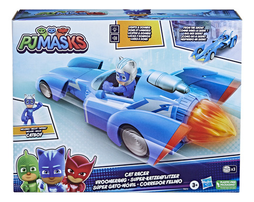 Figura De Acción Pj Masks Power Heroes Súper Gato-móvil