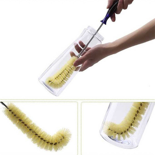 - Cepillo Flexible Para Limpiar Botellas Con Mango Largo, 2