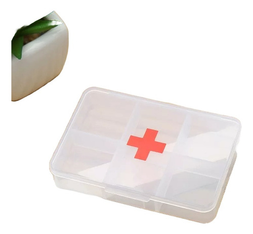 Pastillero Mini Botiquin Cruz Roja Organizador Medicamentos