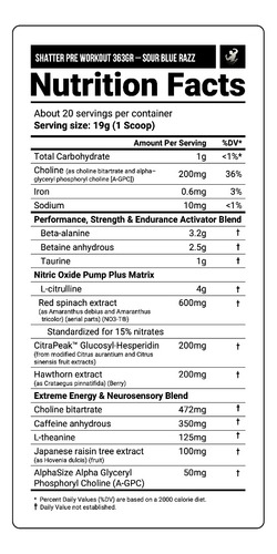 Shatter Pre Workout Muscletech, Pre Entreno