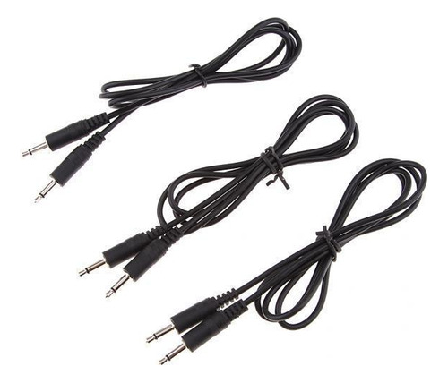 5 X 3pcs Cable - De 3.5mm Para Auriculares Cable 1m Negro