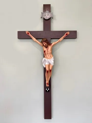 comprar Crucifixo Parede - Cruz 200cm u002F Corpo Do Cristo Resina 100cm