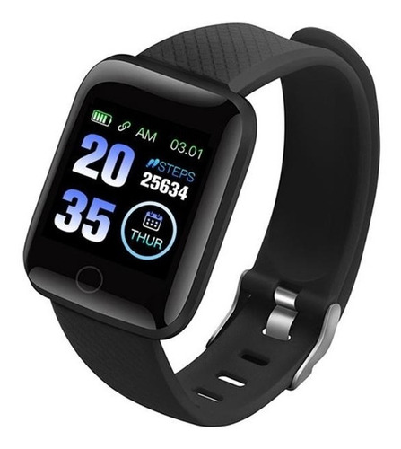 Imagen 1 de 9 de Smartwatch 116 Plus Monitor De Ritmo Cardiaco Deportes