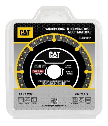 Disco Cat Diamantado Seco Multipropósito De 115mm Fubral