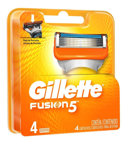 4 Repuestos Para Maquina De Afeitar Gillette Profusion5