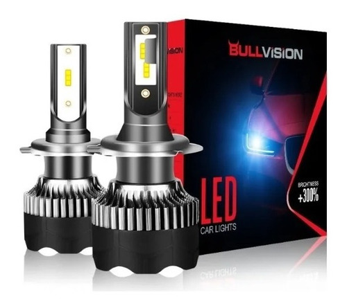 Set Ampolletas Turbo Led H4/6500k 20000lm 120w Bull Vision 