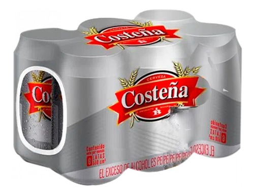 Cerveza Costeña X 330ml X 24uds - mL a $8