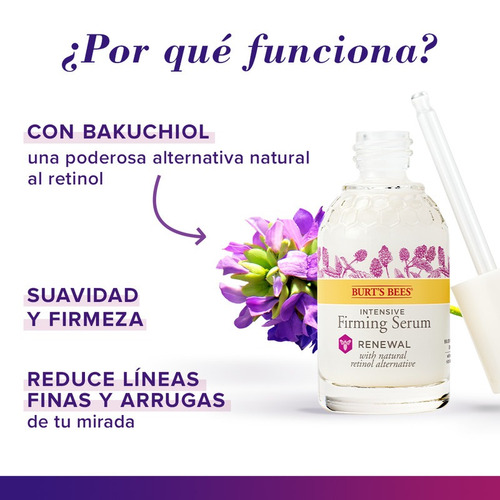 Imagen 2 de 4 de Suero Intenso Reafirmante Burt's Bees Renewal 32,5 Ml