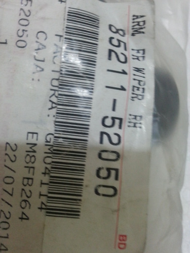 Brazo Limpiaparabrisas Toyota Yaris 2002 -2006