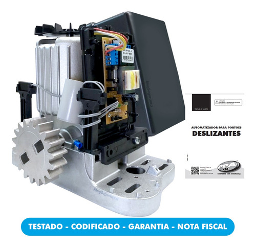 Imagem 2 de 9 de Kit Motor De Portão Eletronico Ppa Deslizante Dz Rio 400 Kl