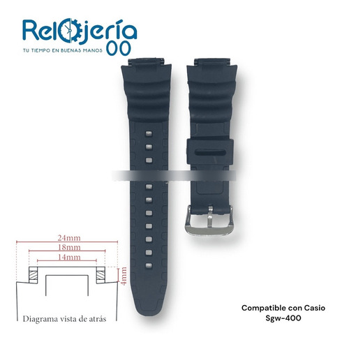 Pulso Compatible Con Casio | Ref. Sgw-400