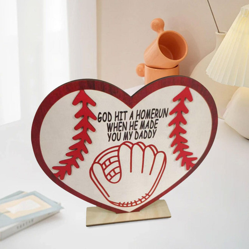 Señal De Madera De Béisbol Señal Del Día Con