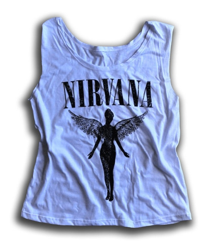 Musculosa Nirvana Angel/in Utero Blanca Lupe Store