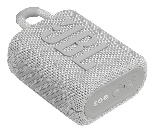 Parlante JBL Go 3 JBLGO3 portátil con bluetooth waterproof blanco
