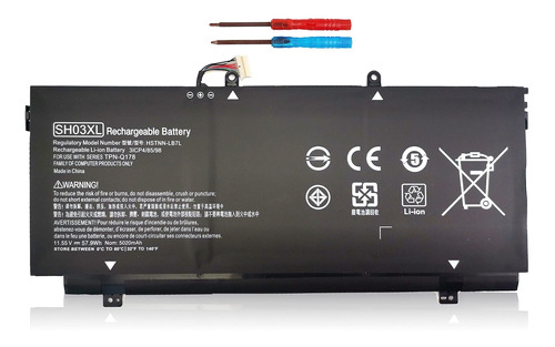 Bateria Sh03xl Para Hp Spectre X360 13-w023dx 13-ac033dx 13-