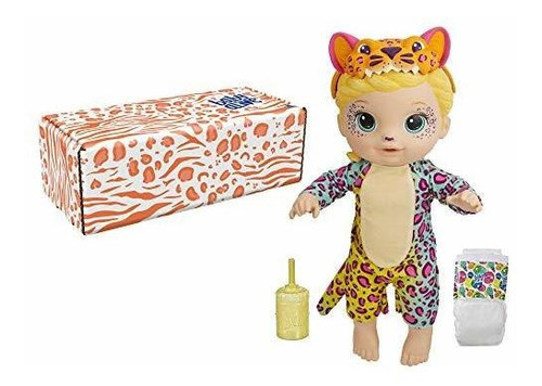 Muñeca Baby Alive Rainbow Wildcats, Leopardo, Accesorios, Be