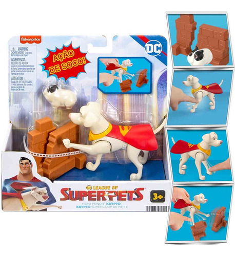 Muñeca Dc Super Pets Krypto Super Dog con accesorios - Mattel