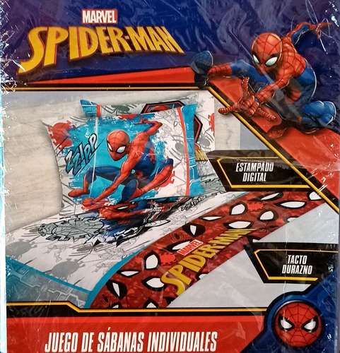 Jgo De Sábanas Individual Spider-man