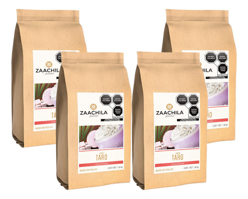 Base Zaachila Gourmet Sabor Taro 1.36kg - Pack 4 Bolsas